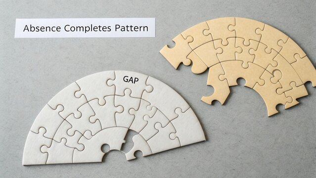 Conceptual Image of Jigsaw Puzzle Pieces Signifying Completeness with One Piece Missing and Gap Highlighted in Contrast - Powered by Adobe