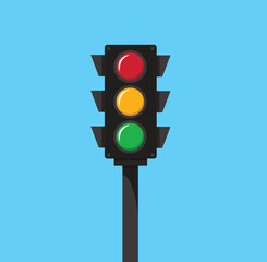 Red, Yellow, Green Traffic Signal