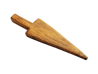 Wooden Trowel Shaped Spatula Isolated