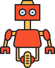 Cute Droid Robot Icon
