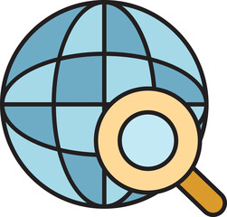 Globe Search Icon
