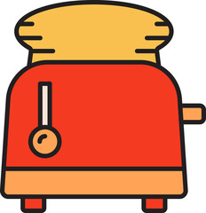 Toaster and Bread Icon
