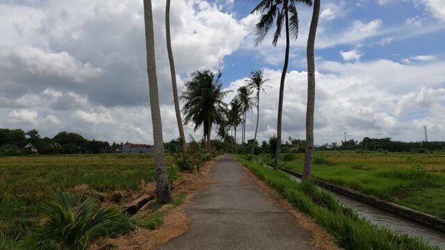 road to the sky, POV Motorcycle Riding: Java, Indonesia, South East Asia: