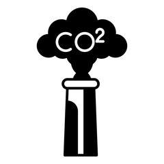 Co2 pollution icon