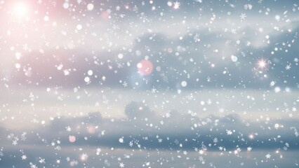 雪　空　雲　風景　イラスト