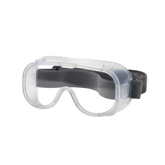 Protective safety goggles designed for enhanced eye shield and clear visibility against hazards
