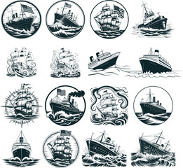 Shipwreck SVG, Pirate Ship, Cricut Silhouette