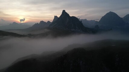 sunrise in the mountains