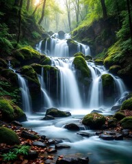 Aerial Tropical Island with White Sand Beach and Turquoise Lagoon | Paradise Travel Landscape, No People