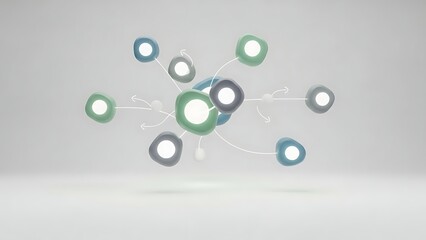 Interconnected network of circles