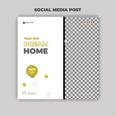 Dream Home Social Media Post Design Template