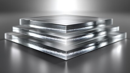 Modern sleek abstract glass design high resolution photo