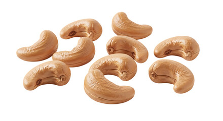 Scattered cashew nuts