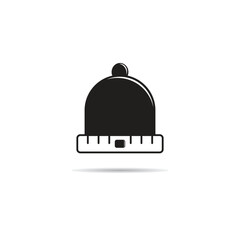 beanie cap icon vector illustration
