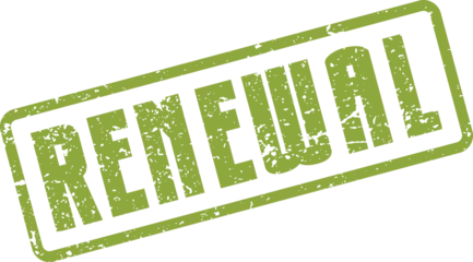 Schilderijen op glas Positive Typography Dynamic Renewal word stamp with a fresh green grunge texture for positive messaging  ©  Design_ mn