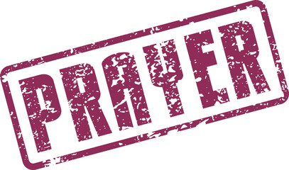 Deep maroon distressed stamp impression signifying spiritual devotion and reverent communication for sacred practices