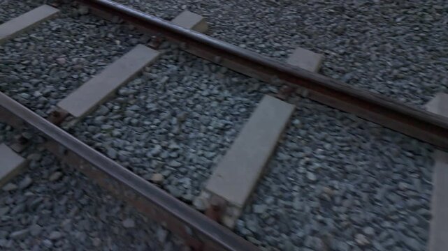 Stone track bed rail