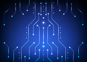 Digital technology circuit background. Design for circuit futuristic lines network system data connection internet of things.