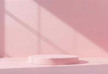 Elevated Simplicity: A Podium in Pink and Pearlescent

