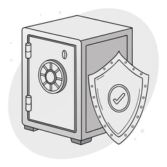 Safe box with shield protection security