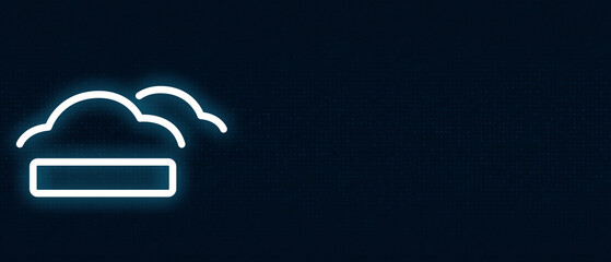 Cloud Computing Storage and Data Transfer Icon