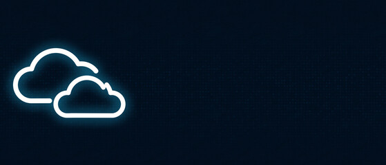  Digital Cloud Storage and Server Infrastructure Symbol