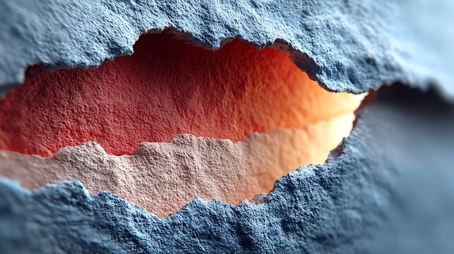 Ripped paper edge layered pastel surface illustrator