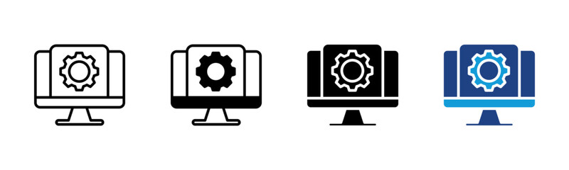 Crm icon set multiple style collection