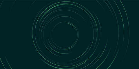 Blue abstract background with glowing circles. Swirl circular lines pattern. Geometric spiral. Twirl element. Modern graphic design. Futuristic technology concept.