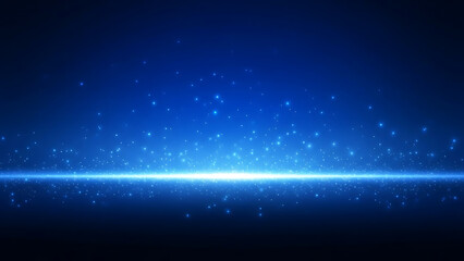 Obraz premium Abstract Blue Glow Light Effect Background for Design and Presentation
