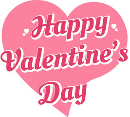 Happy_Valentine_Day_typography_design_set_inside_a_sweet_pink_heart_shape