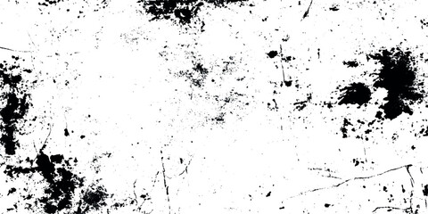 Abstract illustration vector brush grunge texture Dirty monochrome pattern on white background.