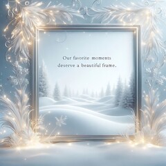 christmas card with snowflakes