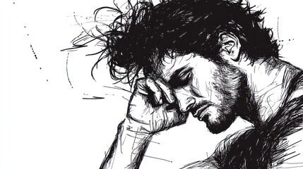 Man portrait illustration