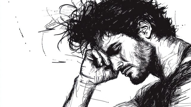 Man portrait illustration