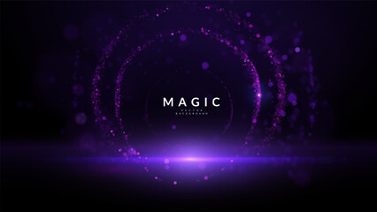 Rich, luxurious background of vibrant purple bokeh lights for mystery, royalty, and premium quality. Perfect for high-end product launches, beauty brand visuals, exclusive event invitations