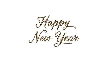 Stylish Happy New Year typography 