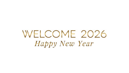 Elegant Happy New Year 2026 Greeting