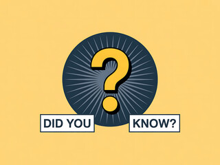 A stylized question mark with "did you know?" text for knowledge graphics