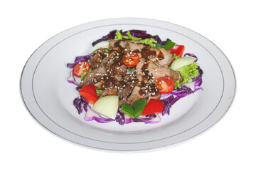 Delicious Grilled Beef Salad with Sesame Sauce
