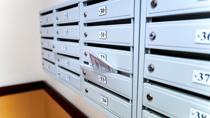 Utility bills in the mailbox. The concept of increasing tariffs for housing and communal services