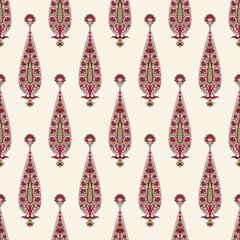 Indian ethnic flower seamless pattern design © Rina