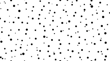 Seamless Black and White Polka Dot Pattern Background - Modern Geometric Design