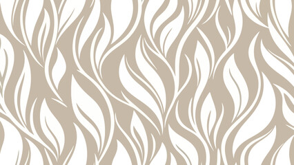 Seamless flowing abstract floral pattern illustration with organic curves and natural shapes