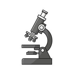 illustration of a classic microscope used for scientific examination and research activities