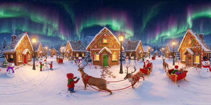Christmas v2 8K VR 360 Equirectangular Spherical Panorama