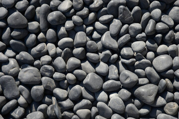 黒玉砂利　黒い小石