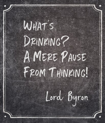 what is drinking Byron