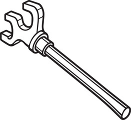 Firefighter Hydrant Wrench.eps