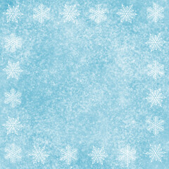 Blue Background with White Snowflakes. Perfect for winter-themed projects, invitations, or holiday cards.